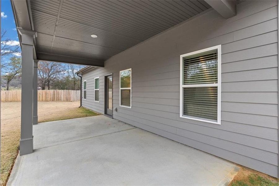 Exterior details and patio area of a home in Laurel Park, Cartersville (Image 27).