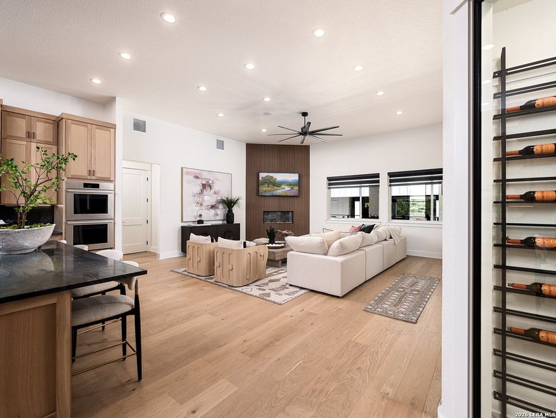 Furnished interior view inside a new home in , Boerne (Image 34).