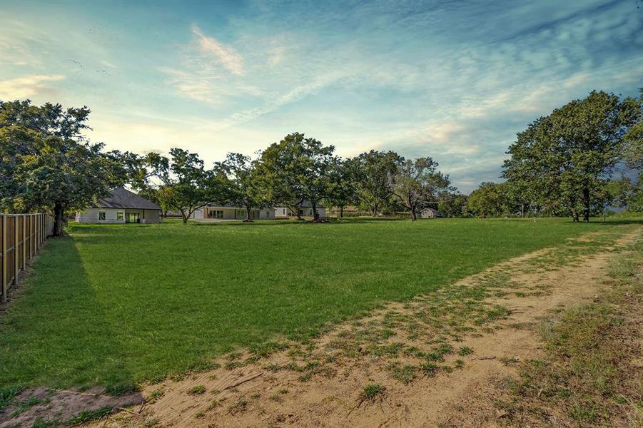 View of backyard from rear of property