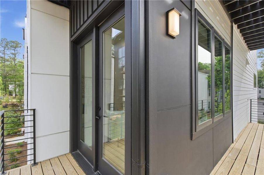 Exterior details and patio area of a home in , Atlanta (Image 3).