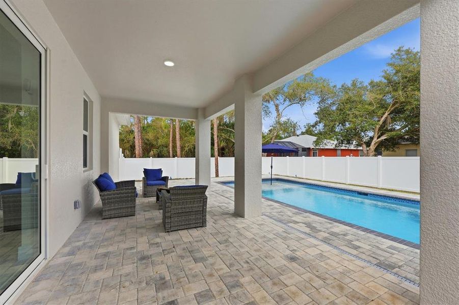 Exterior details and patio area of a home in , North Port (Image 26). Exterior details and patio area of a home in , North Port (Image 26).