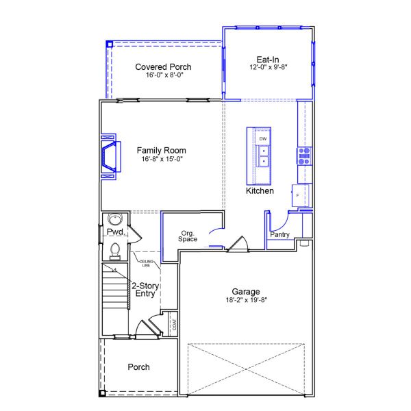 2D floor plan layout of this home in Porter Ridge, Elgin, SC (Image 3). 2D floor plan layout of this home in Porter Ridge, Elgin, SC (Image 3).