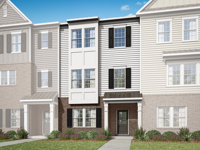 Representative exterior photo of a completed home built from the Nola by Tri Pointe Homes in The Grove at Latta Park, Durham, NC (Image 20).