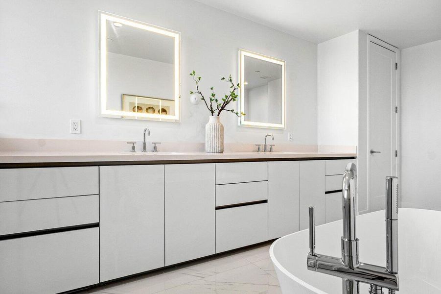 Furnished interior view inside a new home in Royal Palm Residences, Boca Raton (Image 20). Furnished interior view inside a new home in Royal Palm Residences, Boca Raton (Image 20).