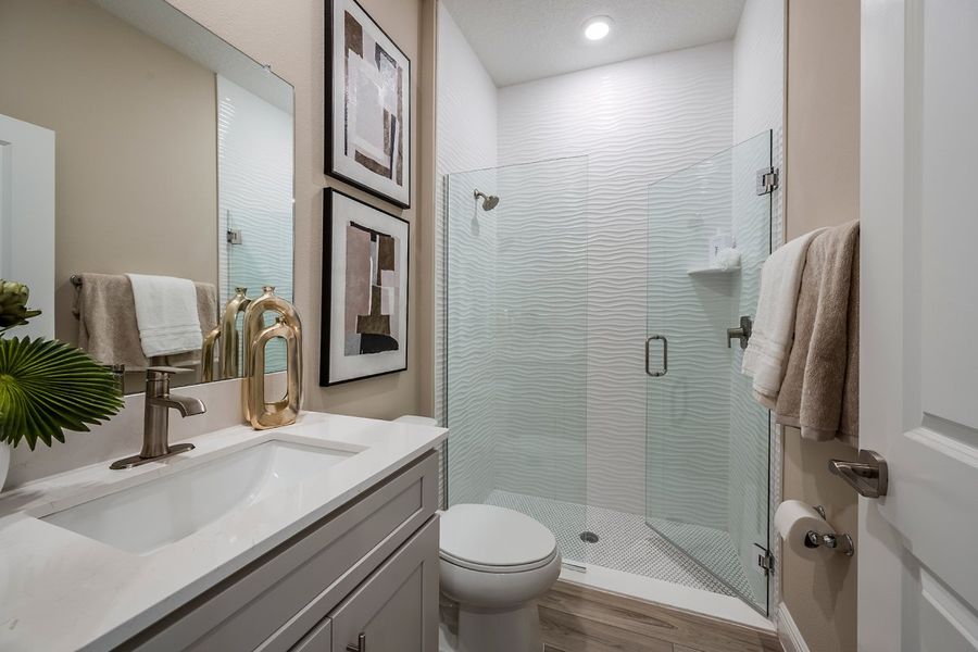 Representative furnished interior of a home built from the Coquina by Casa Fresca Homes in Mirada, San Antonio (Image 15).