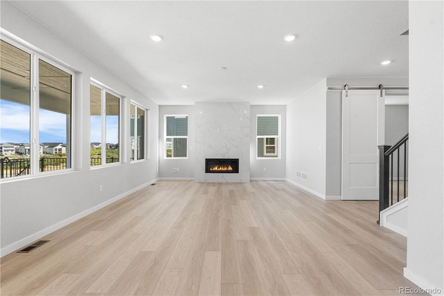 Spacious, unfurnished interior of a new home in Portrait at The Canyons, Castle Pines (Image 31).