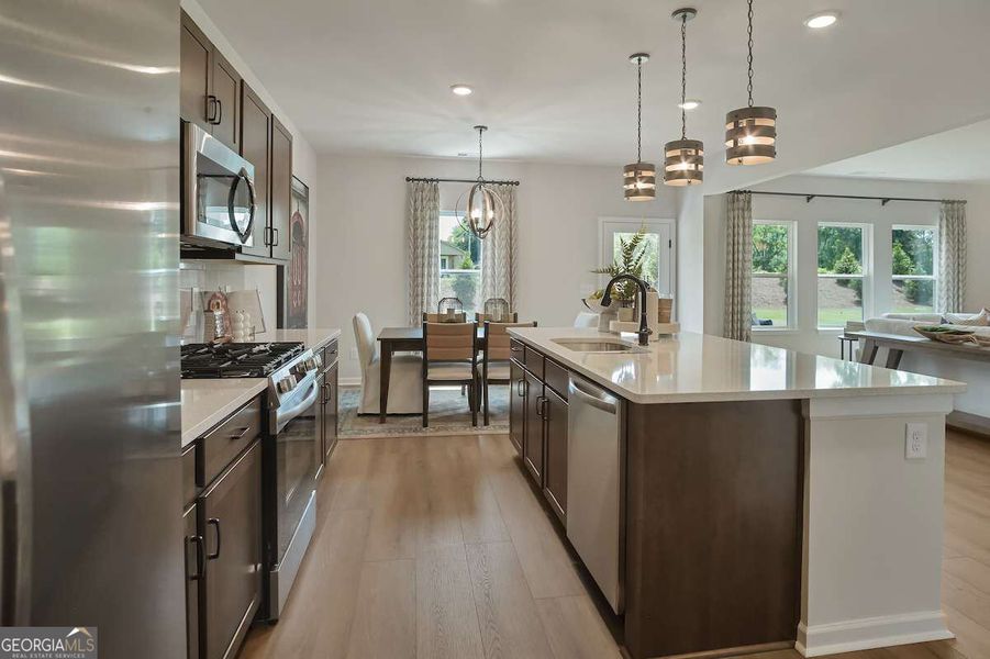 Furnished interior view inside a new home in Bryson Farms, Byron (Image 20).