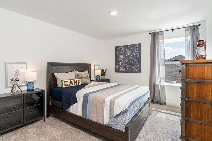 Representative furnished interior of a home built from the Trinity by Taylor Morrison in Emory Crossing 50s, Hutto (Image 14).