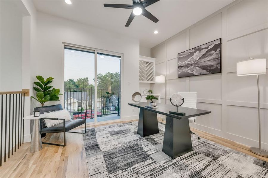 Furnished interior view inside a new home in , Dallas (Image 13).