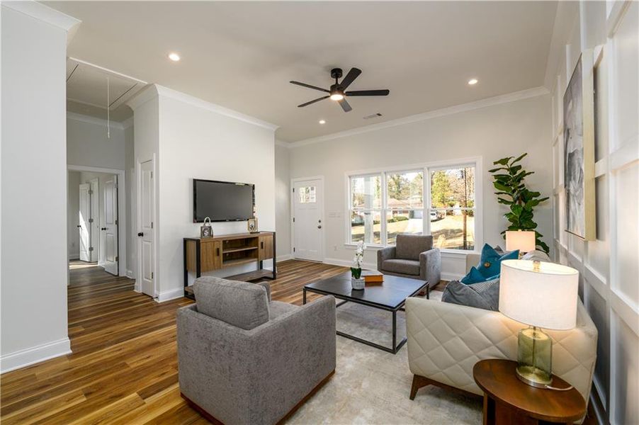 Furnished interior view inside a new home in , Atlanta (Image 8).