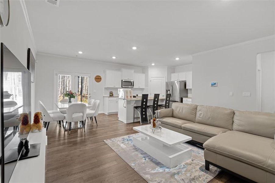 Furnished interior view inside a new home in , Buford (Image 7).