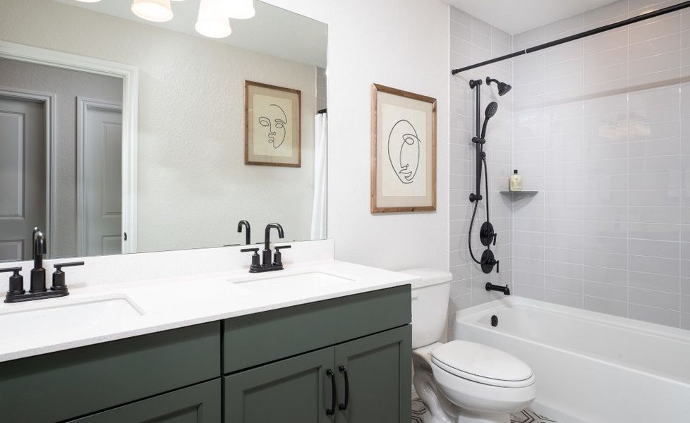 Representative furnished interior of a home built from the Winchester by Ashton Woods in Willow Springs, Buda (Image 15). Representative furnished interior of a home built from the Winchester by Ashton Woods in Willow Springs, Buda (Image 15).