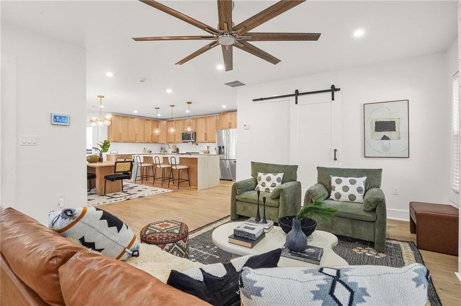 Furnished interior view inside a new home in , Atlanta (Image 10).