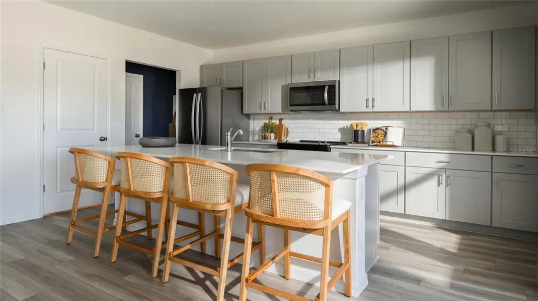 Furnished interior view inside a new home in Pasadena Landing, Wesley Chapel (Image 4). Furnished interior view inside a new home in Pasadena Landing, Wesley Chapel (Image 4).