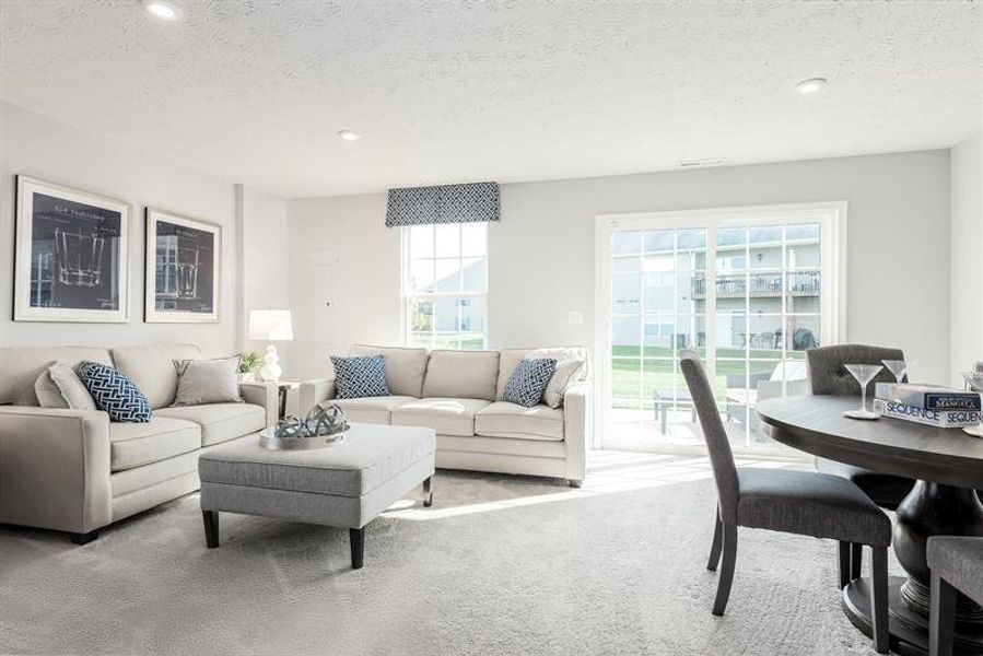 Representative furnished interior of a home built from the Mozart w/ Unfinished Basement by Ryan Homes in Fall Crest, Nashville (Image 6).
