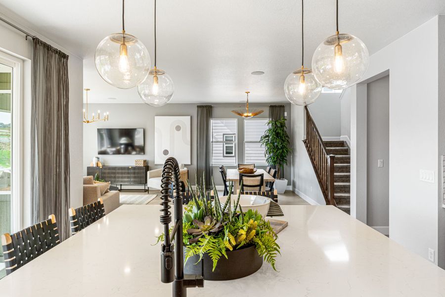 Representative furnished interior of a home built from the Estes by Taylor Morrison in Dawson Trails Town Collection, Castle Rock (Image 22).