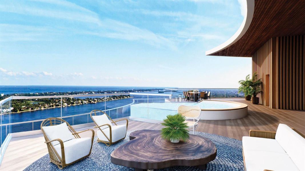 Pool Balcony Rendering