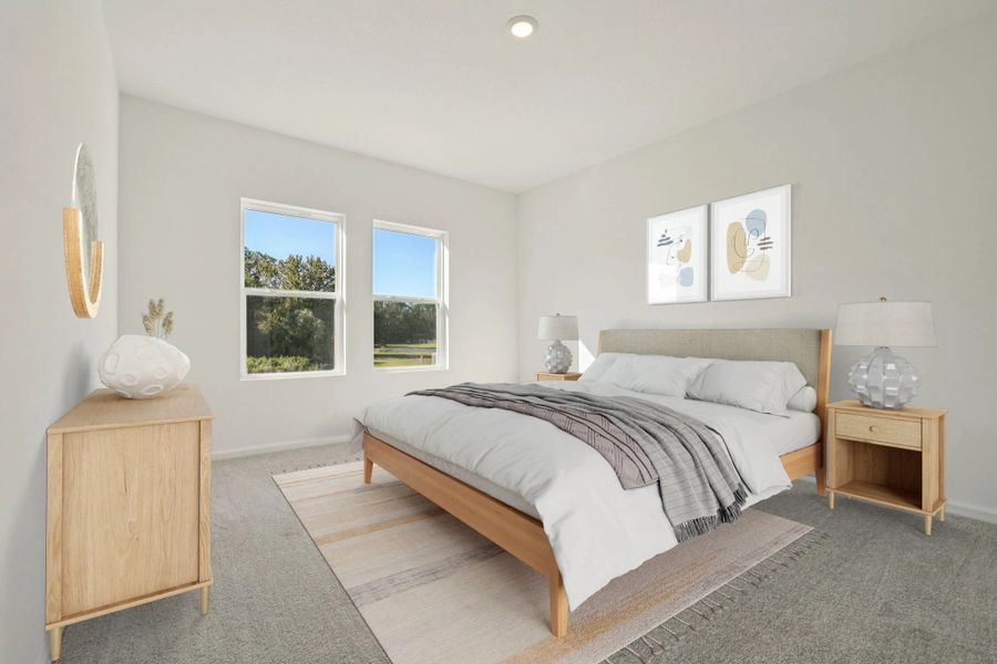 Representative furnished interior of a home built from the Equinox by Starlight Homes in Brookewater at Crossprairie, St. Cloud (Image 5).