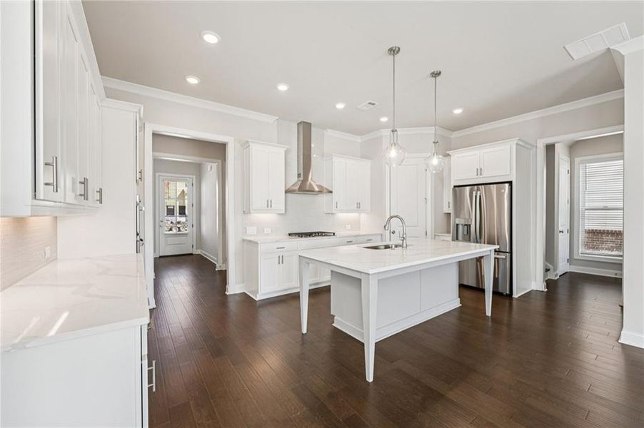 Furnished interior view inside a new home in Palisades Single Family, Cumming (Image 8).