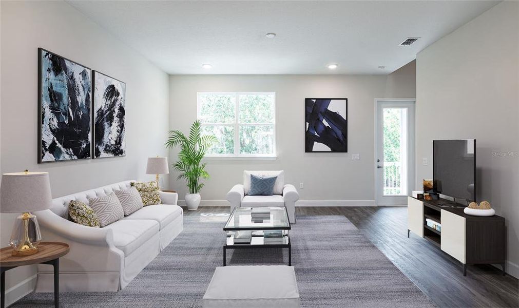 Furnished interior view inside a new home in , Tampa (Image 14). Furnished interior view inside a new home in , Tampa (Image 14).