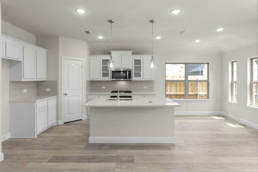 Furnished interior view inside a new home in Leonard Trails, Anna (Image 3).