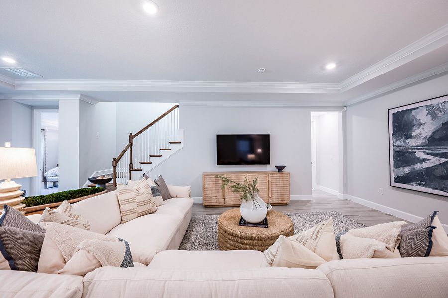 Representative furnished interior of a home built from the Torres by Taylor Morrison in Headwaters at Lofton Creek, Yulee (Image 15).