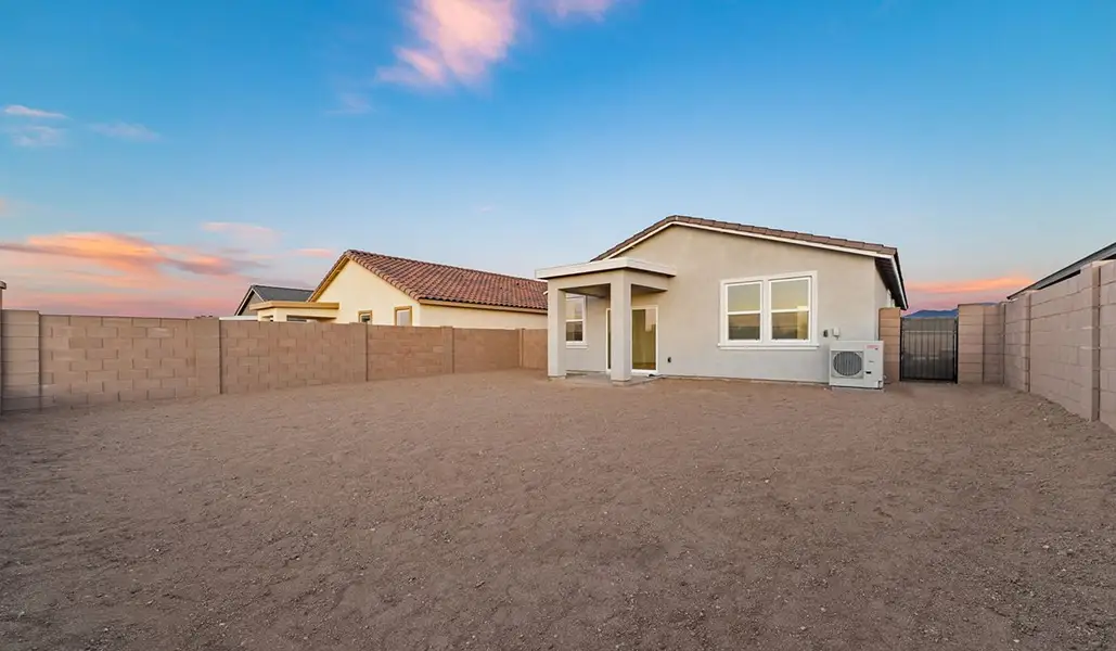 Exterior details and patio area of a home in Entrada Del Toro at Rancho Sahuarita, Sahuarita (Image 18).
