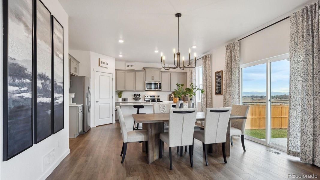 Furnished interior view inside a new home in Lakeside Canyon, Mead (Image 5).