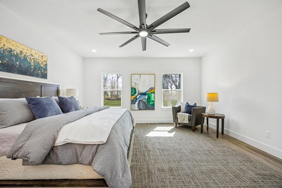 Wonderful view of the wooded lot