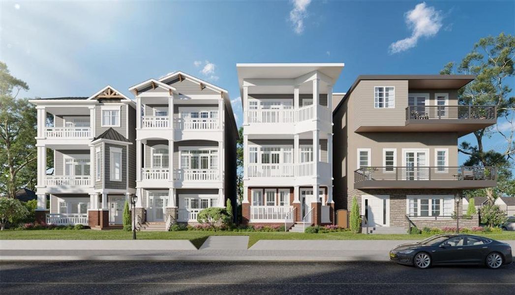 Front exterior of a new home in , Lakeland, FL, highlighting curb appeal (Image 2).