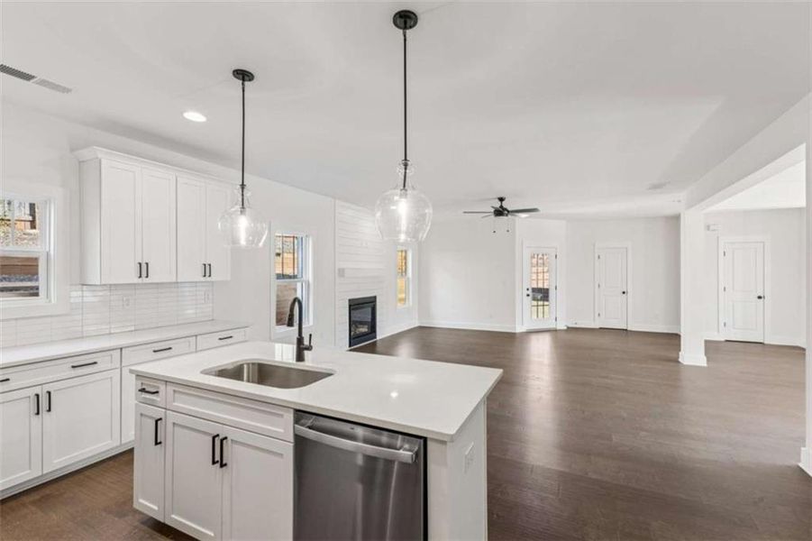 Furnished interior view inside a new home in , Decatur (Image 7). Furnished interior view inside a new home in , Decatur (Image 7).