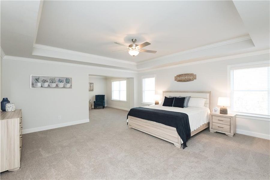 Furnished interior view inside a new home in The Estates at Hurricane Pointe, Douglasville (Image 7).