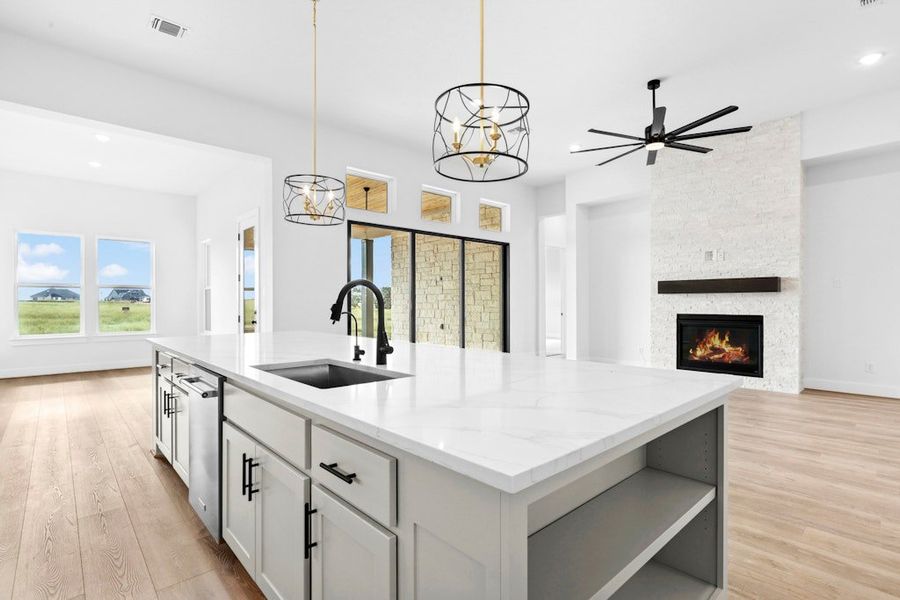 Furnished interior view inside a new home in Leander Estates, Leander (Image 7). Furnished interior view inside a new home in Leander Estates, Leander (Image 7).