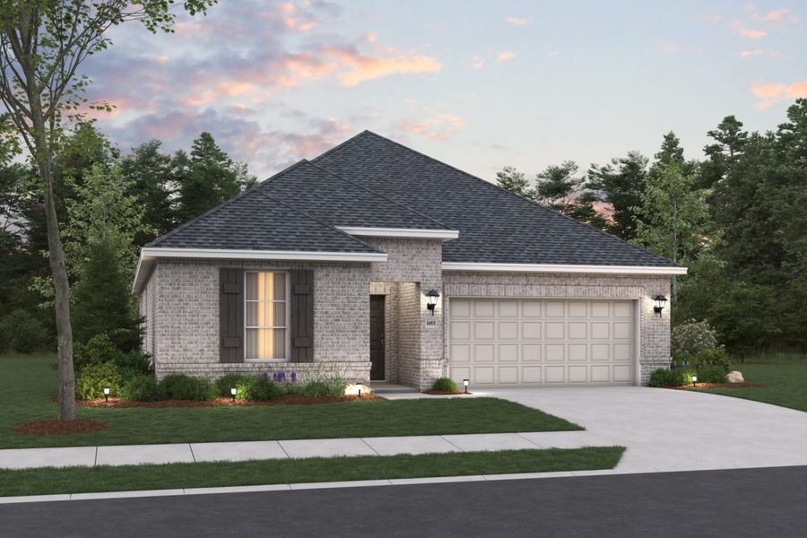 Representative exterior photo of a completed home built from the Rosewood Colony At Pinehurst Signature by Brohn Homes in Colony at Pinehurst, Pinehurst, TX (Image 15). Representative exterior photo of a completed home built from the Rosewood Colony At Pinehurst Signature by Brohn Homes in Colony at Pinehurst, Pinehurst, TX (Image 15).