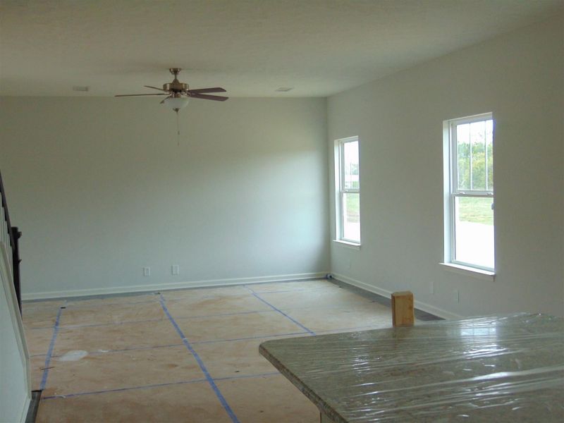 Open floor plan with laminate all down Open floor plan with laminate all down