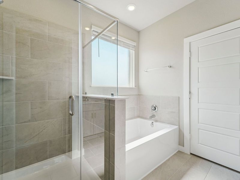 Furnished interior view inside a new home in Heights of Barbers Hill, Mont Belvieu (Image 9).