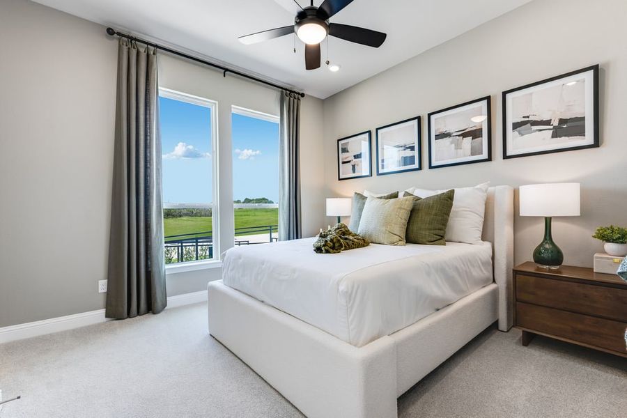 Representative furnished interior of a home built from the Courtney by Taylor Morrison in The Ranch at Uptown Celina, Celina (Image 21).