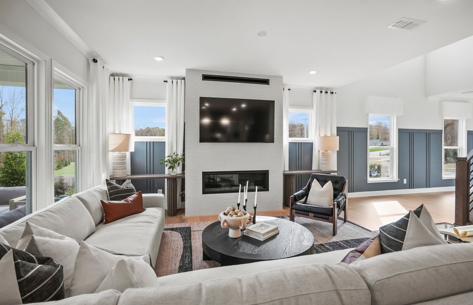 Representative furnished interior of a home built from the Leyton by Pulte Homes in Elmbrook, Matthews (Image 16).