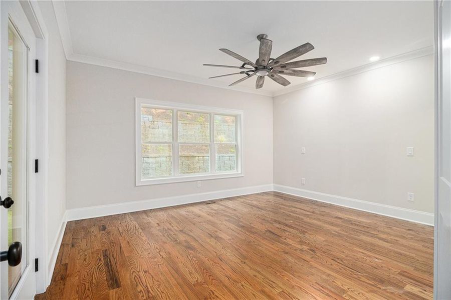Spacious, unfurnished interior of a new home in , White (Image 46).