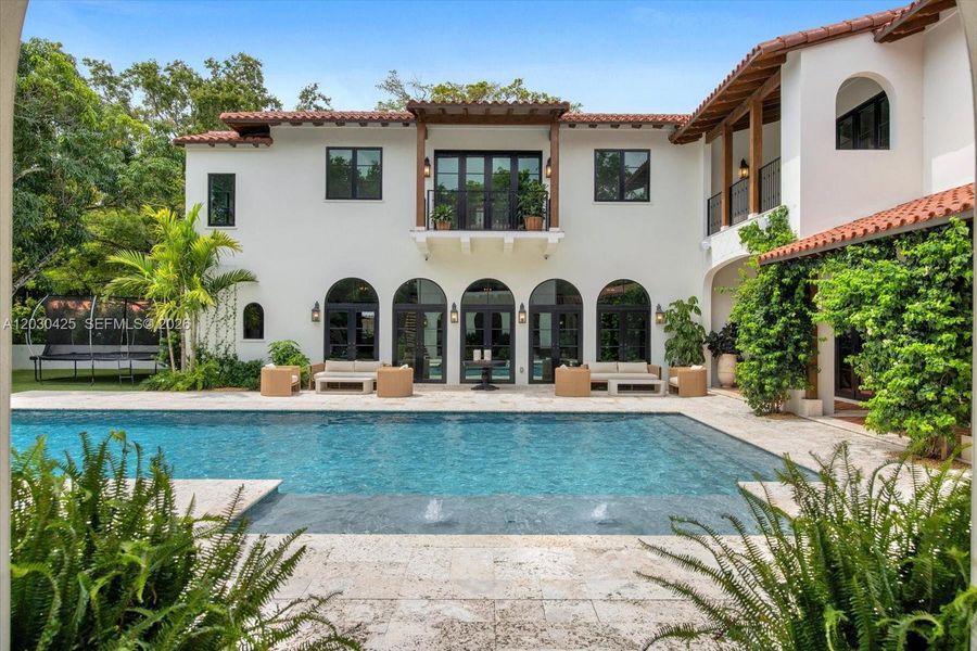 Exterior details and patio area of a home in , Coral Gables (Image 22). Exterior details and patio area of a home in , Coral Gables (Image 22).