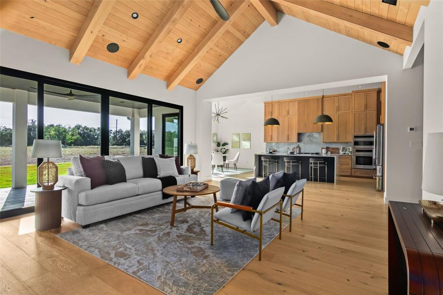 Furnished interior view inside a new home in , Dripping Springs (Image 28). Furnished interior view inside a new home in , Dripping Springs (Image 28).