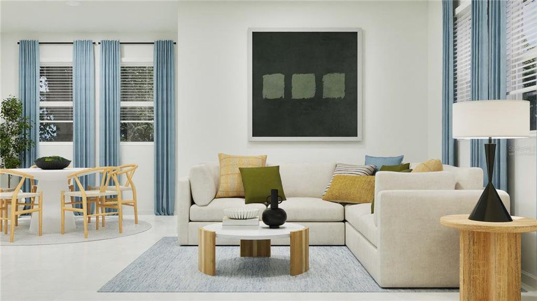 Furnished interior view inside a new home in , Davenport (Image 3).