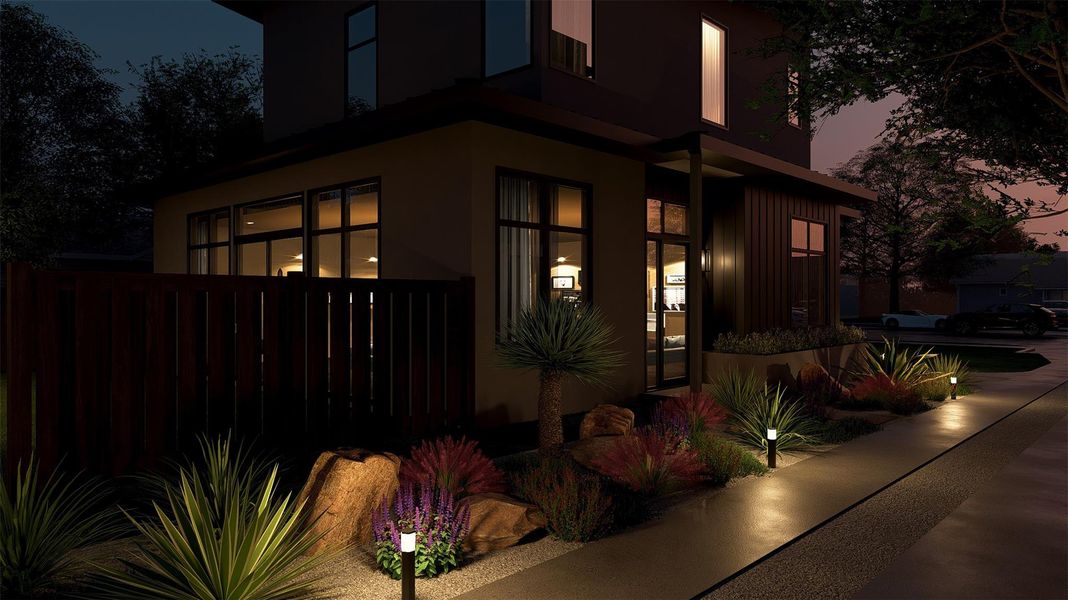 Front exterior of a new home in , Austin, TX, highlighting curb appeal (Image 6).