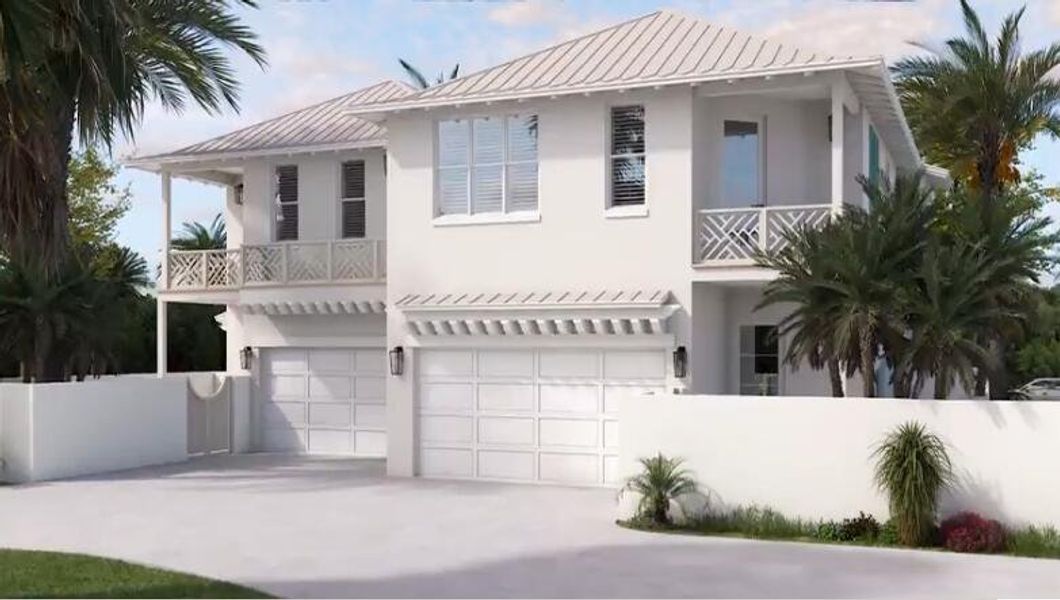 Front exterior of a new home in , Fort Pierce, FL, highlighting curb appeal (Image 2). Front exterior of a new home in , Fort Pierce, FL, highlighting curb appeal (Image 2).