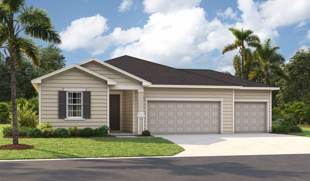 Augusta-JAX-Master 3-car Elevation K