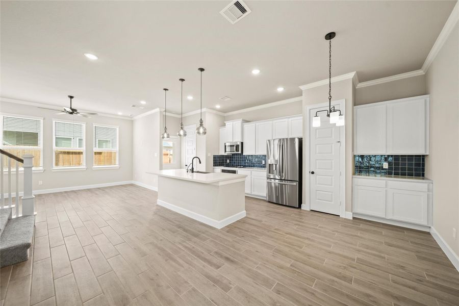 Bright open floorplan