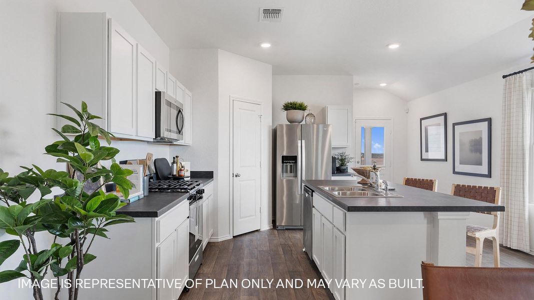 Furnished interior view inside a new home in Wayside, Uhland (Image 8).