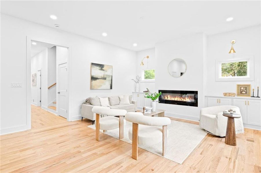 Furnished interior view inside a new home in , Atlanta (Image 7). Furnished interior view inside a new home in , Atlanta (Image 7).