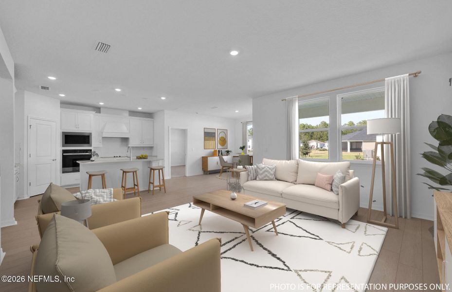 Furnished interior view inside a new home in Hyland Trail, Green Cove Springs (Image 4).