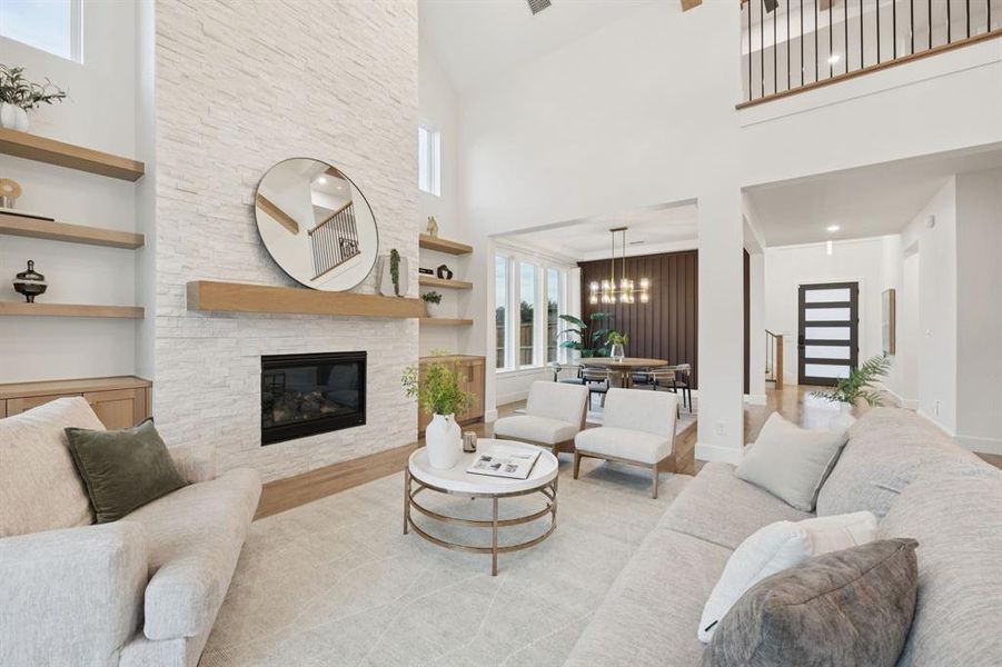 Furnished interior view inside a new home in Edgestone at Legacy, Frisco (Image 14).